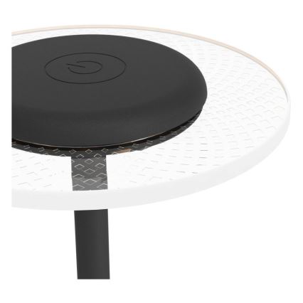 Eglo - jutiklinė įkraunama reguliuojama LED RGBW stalinė lempa, LED/5V, 2000 mAh, juoda