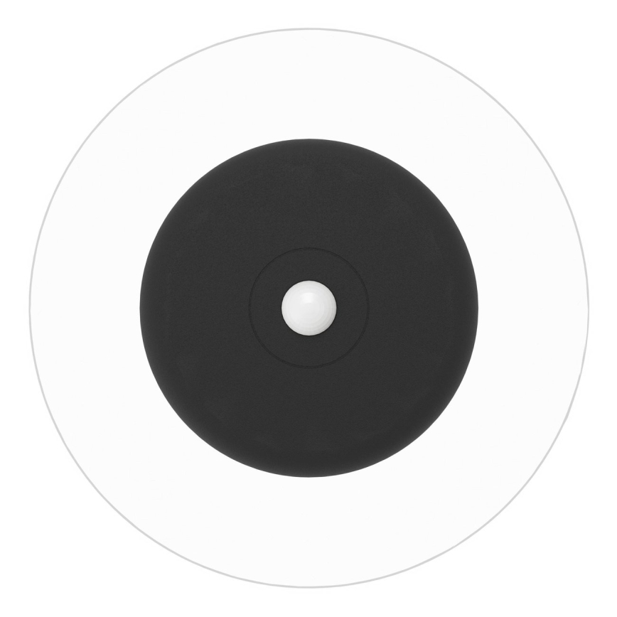 Eglo - LED RGBW dimeriuojamas įkraunamas sieninis šviestuvas su judesio ir sutemos jutikliu LED/5V 2000 mAh juodas + nuotolinis valdymas