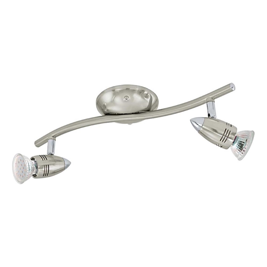 Eglo 78023 - LED Akcentinis šviestuvas MAGNUM 2xGU10/3W/230V 3000K matinis chromas