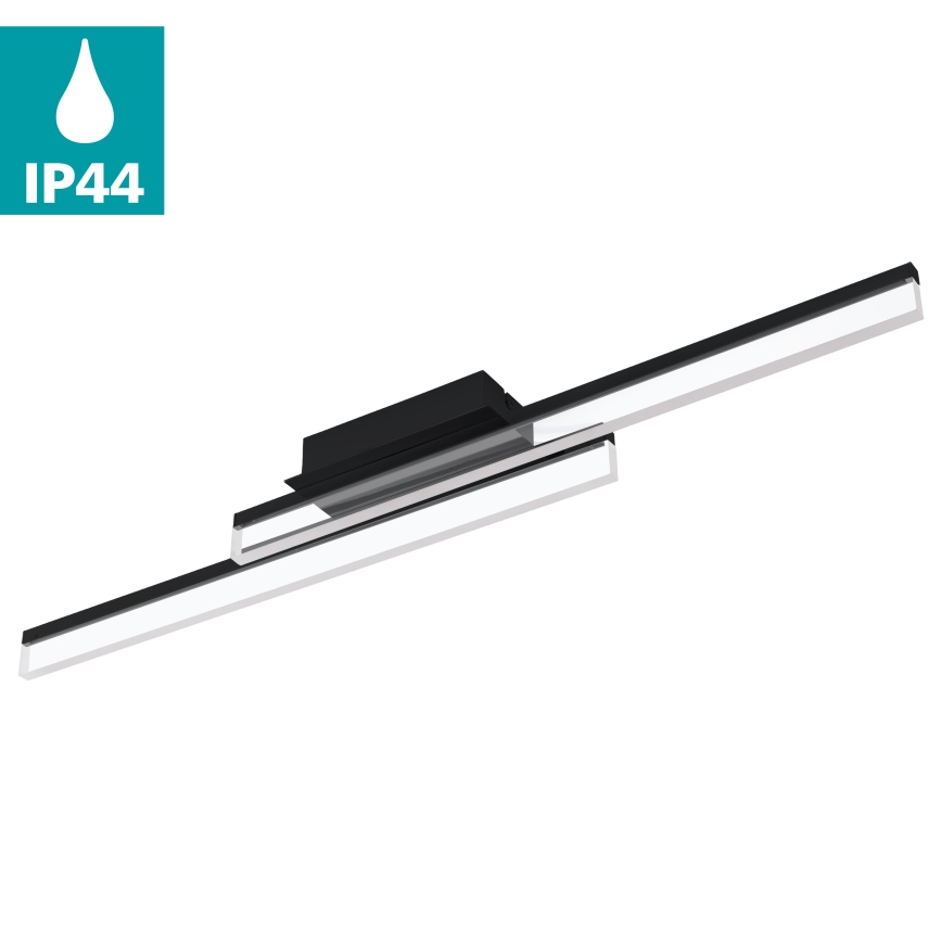 Eglo 780433 - LED vonios kambario lubinis šviestuvas YANGUAS 2xLED/11W/230V 3000K IP44 juodas