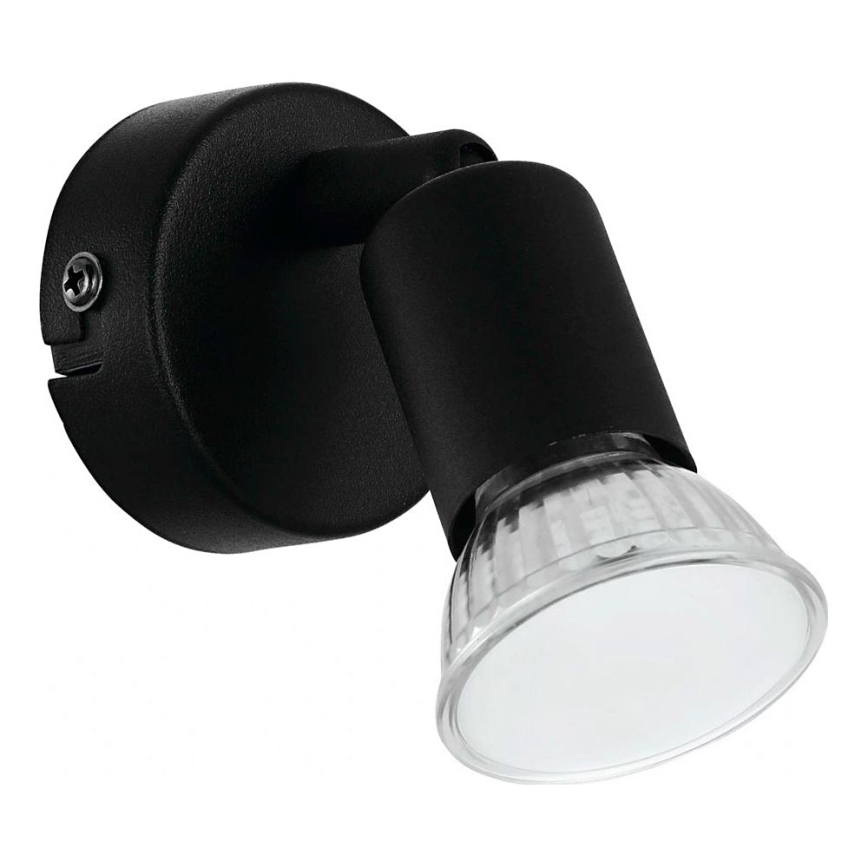 Eglo 780457 - LED sieninis akcentinis šviestuvas ESCALERA 1xGU10/2,8W/230V 3000K juoda