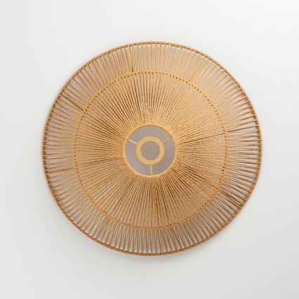 Eglo 781097 - Pakaitinis šviestuvo KERIA gaubtas, skersmuo 50 cm, rudas