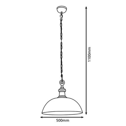 Eglo 78301 - Pakabinamas sietynas EASINGTON 1xE27/60W/230V