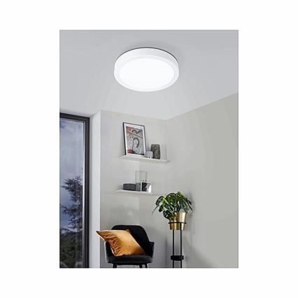 Eglo 78668 - LED lubinis šviestuvas FUEVA LED/17W/230V skersmuo 21 cm balta
