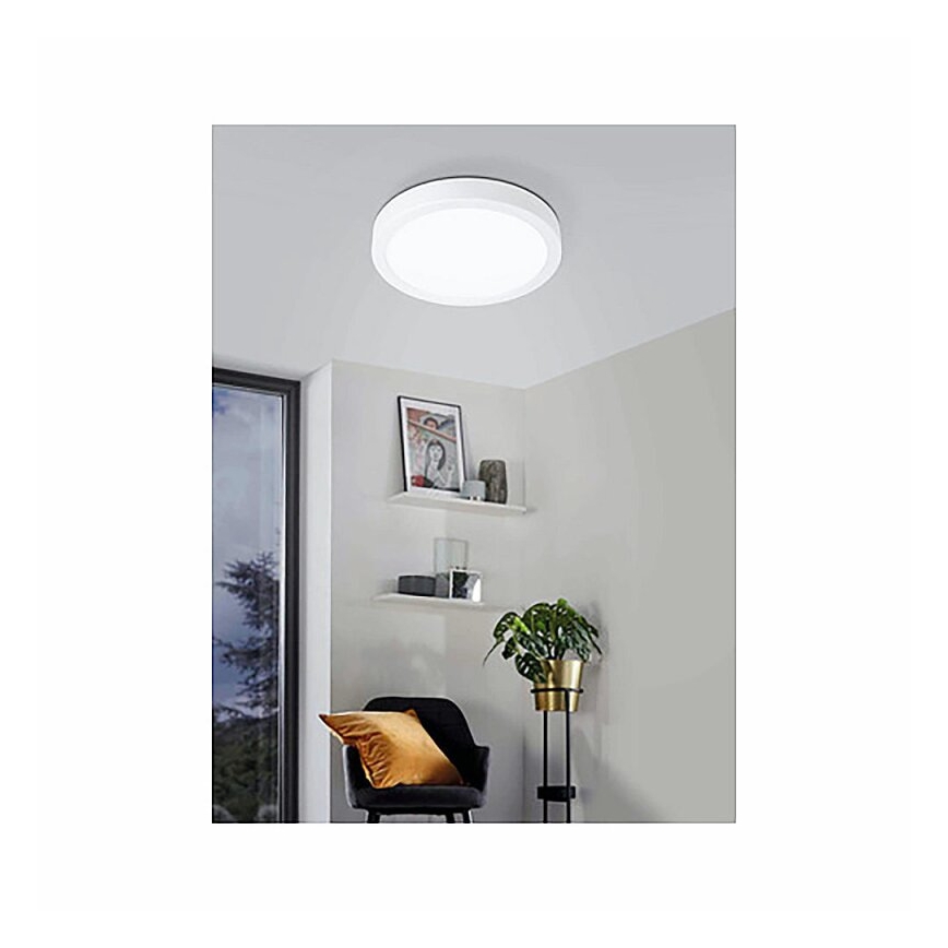 Eglo 78668 - LED lubinis šviestuvas FUEVA LED/17W/230V skersmuo 21 cm balta