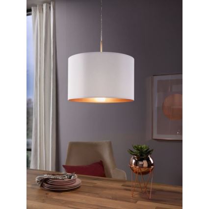 Eglo 78695 - Pakabinamas sietynas PASTERI 1xE27/60W/230V balta