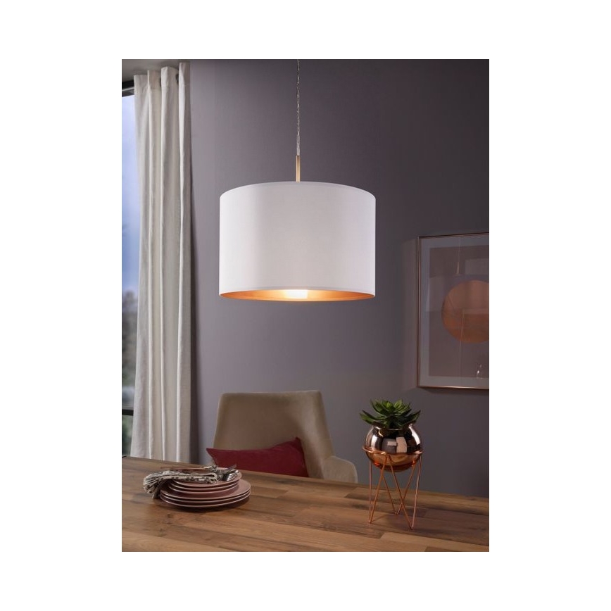 Eglo 78695 - Pakabinamas sietynas PASTERI 1xE27/60W/230V balta