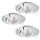 Eglo 78708 - KOMPLEKTAS 3x LED įleidžiamas lubinis šviestuvas TEDO 1xGU10/5W/230V