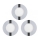 Eglo 78733 - KOMPLEKTAS 3x LED įleidžiamas lubinis vonios šviestuvas FUEVA 1xLED/2,7W/230V IP44