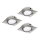 Eglo 78758 - KOMPLEKTAS 3x LED įleidžiamas lubinis šviestuvas PINEDA LED/6W/230V