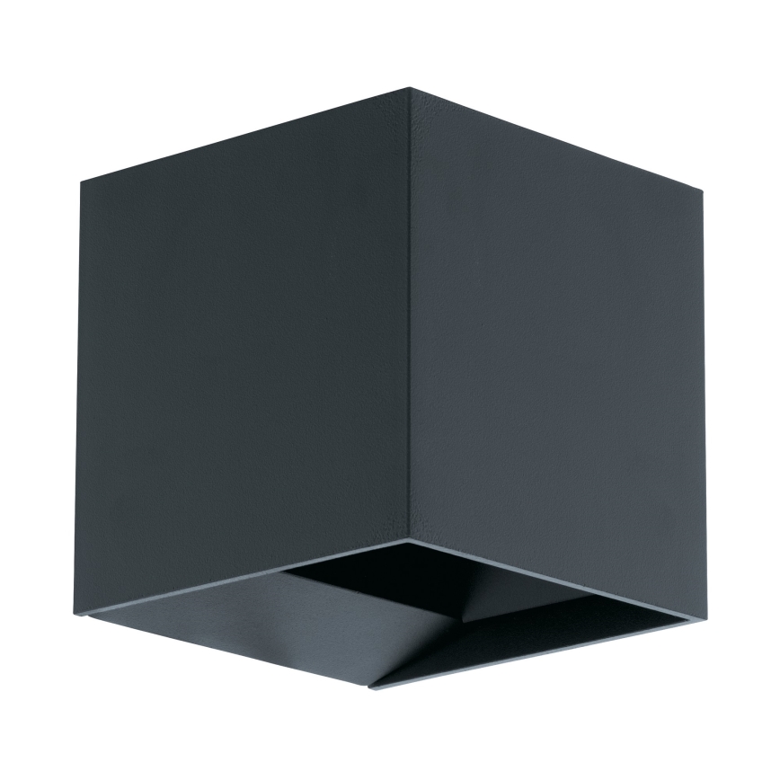 Eglo 79215 - LED sieninis lauko šviestuvas CALPINO 2xLED/3,3W/230V 3000K IP54 juoda