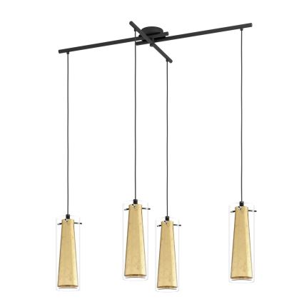 Eglo 79344 - Pakabinamas sietynas PINTO GOLD 4xE27/40W/230V auksas