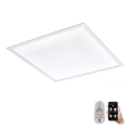 Eglo 79467 - LED Pritemdomas lubinis šviestuvas POZZALLO LED/21W/230V 2700-6500K 45x45 cm balta + nuotolinio valdymo pultas