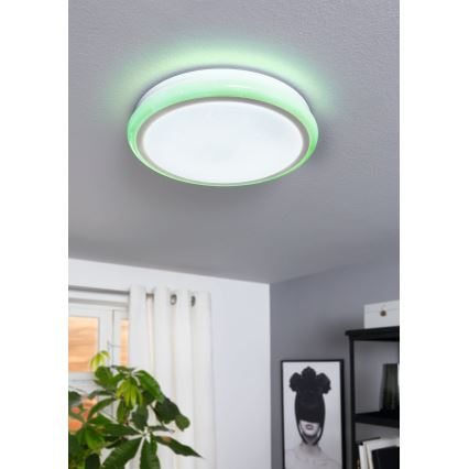 Eglo 79512 - dimeriuojamas LED RGB lubinis šviestuvas LIPARI LED/24W/230V + nuotolinis valdymas