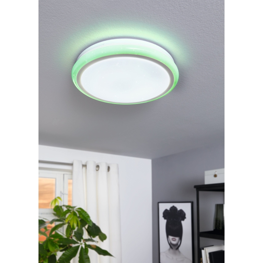 Eglo 79512 - dimeriuojamas LED RGB lubinis šviestuvas LIPARI LED/24W/230V + nuotolinis valdymas