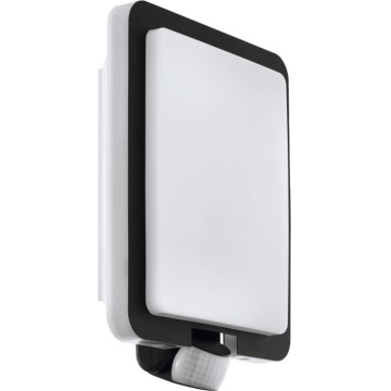 Eglo 79546 - Lauko sieninis šviestuvas su jutikliu MUSSOTTO 1xE27/28W/230V IP44