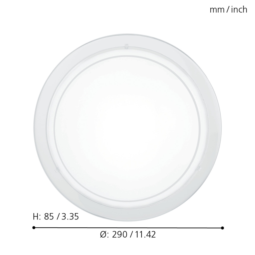 Eglo - Lubinis šviestuvas 1xE27/60W/230V