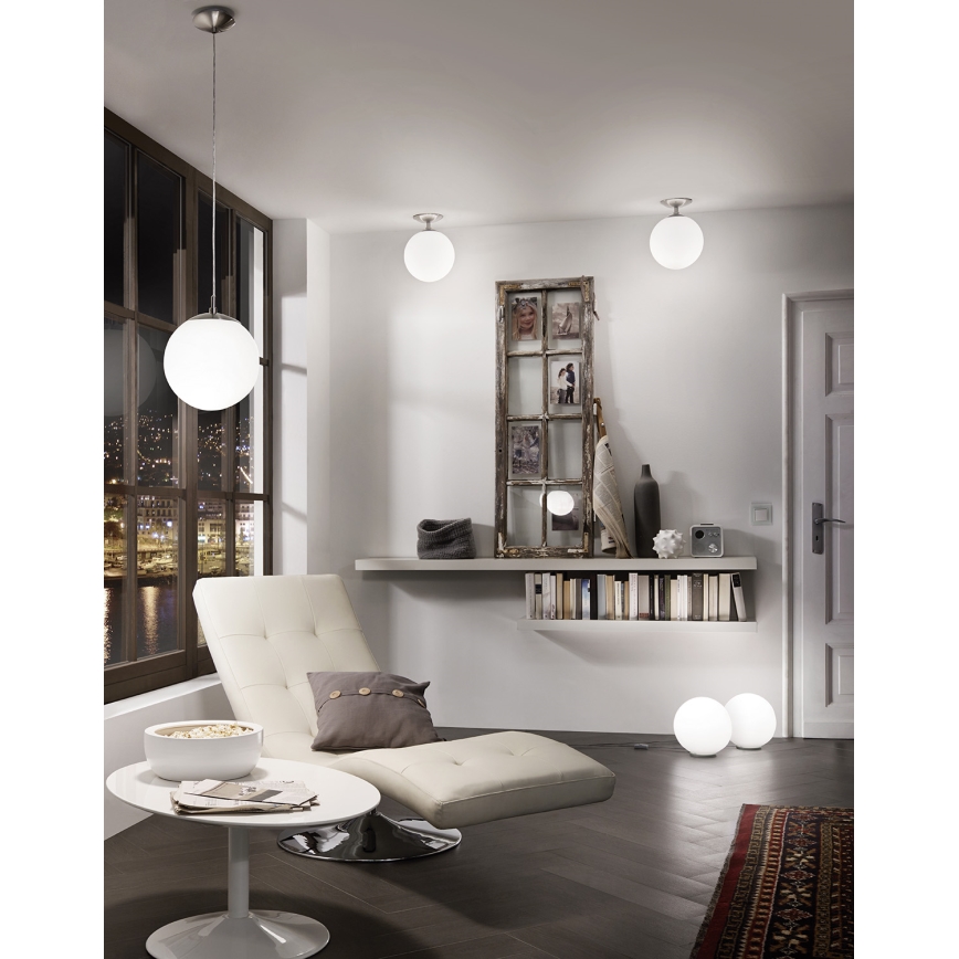 EGLO - Pakabinamas sietynas 1xE27/60W/230V diametras 25 cm balta