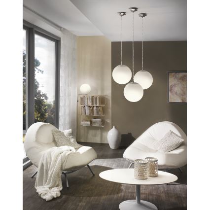 EGLO - Pakabinamas sietynas 1xE27/60W/230V diametras 30 cm balta