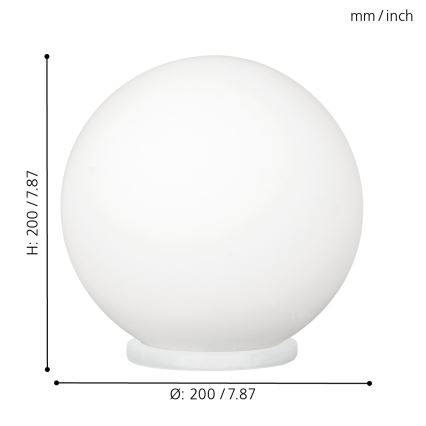 EGLO - Stalinis šviestuvas 1xE27/60W/230V diametras 20 cm