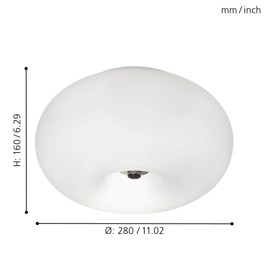 EGLO - Lubinis šviestuvas OPTICA 2xE27/60W diametras 28 cm