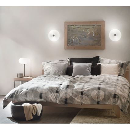 EGLO - Lubinis šviestuvas OPTICA 2xE27/60W/230V opalinio stiklo diametras 35 cm