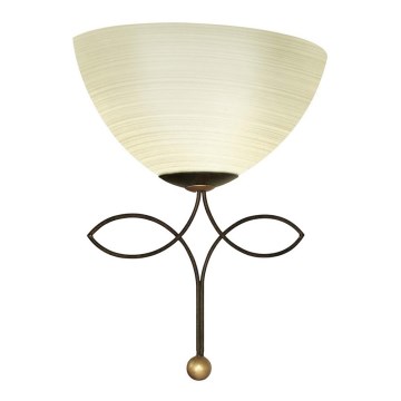 EGLO 89135 - Sieninis šviestuvas BELUGA 1xE27/60W antikinis rudas