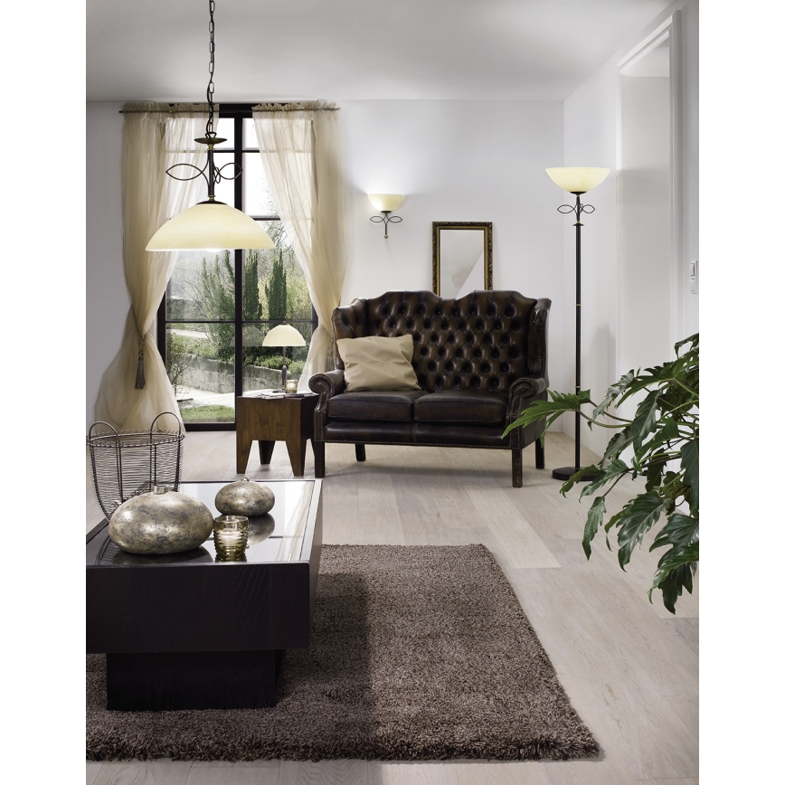 EGLO 89135 - Sieninis šviestuvas BELUGA 1xE27/60W antikinis rudas