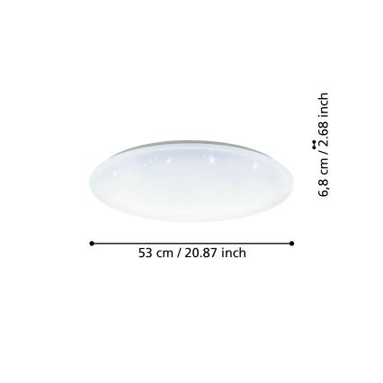 Eglo - LED Reguliuojamas lubinis šviestuvas LED/44,8W/230V 2700-6500K ZigBee