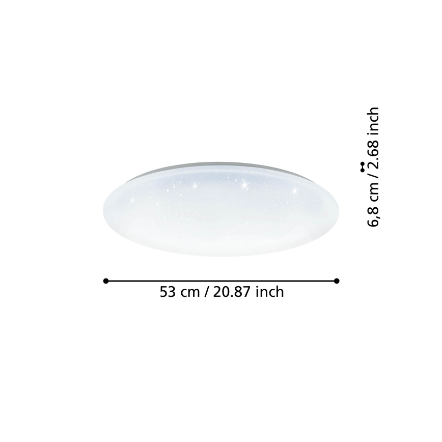 Eglo - LED Reguliuojamas lubinis šviestuvas LED/44,8W/230V 2700-6500K ZigBee