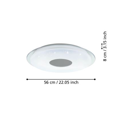 Eglo - LED Reguliuojamas lubinis šviestuvas LED/44,8W/230V 2700-6500K ZigBee