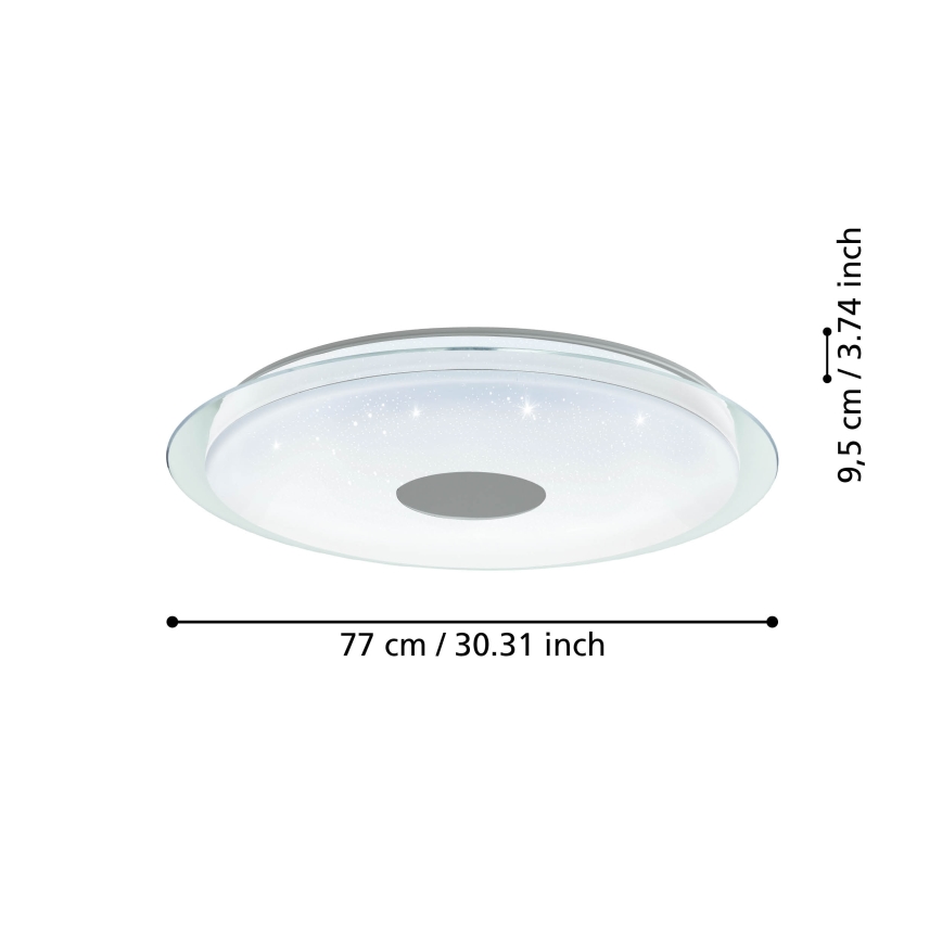 Eglo - LED Reguliuojamas lubinis šviestuvas LED/38,1W/230V 2700-6500K ZigBee