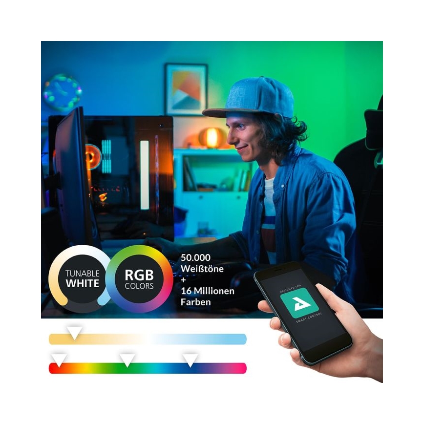Eglo - LED RGBW Reguliuojamas vonios veidrodžio šviestuvas 15,6W/230V IP44 ZigBee