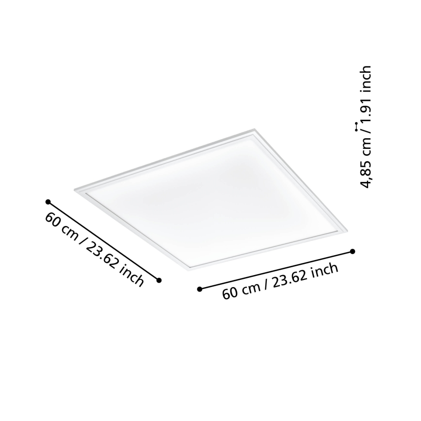 Eglo - LED Reguliuojamas lubinis šviestuvas LED/33W/230V baltas ZigBee