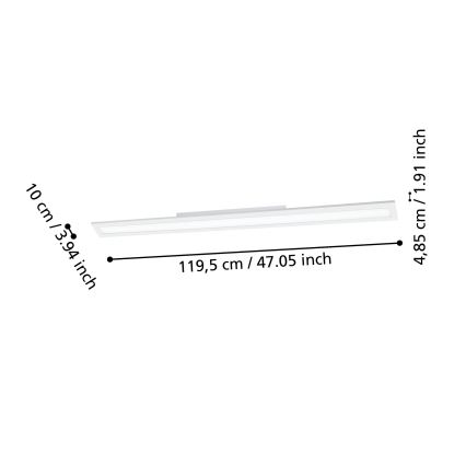 Eglo - LED Reguliuojamas lubinis šviestuvas LED/33,5W/230V baltas ZigBee