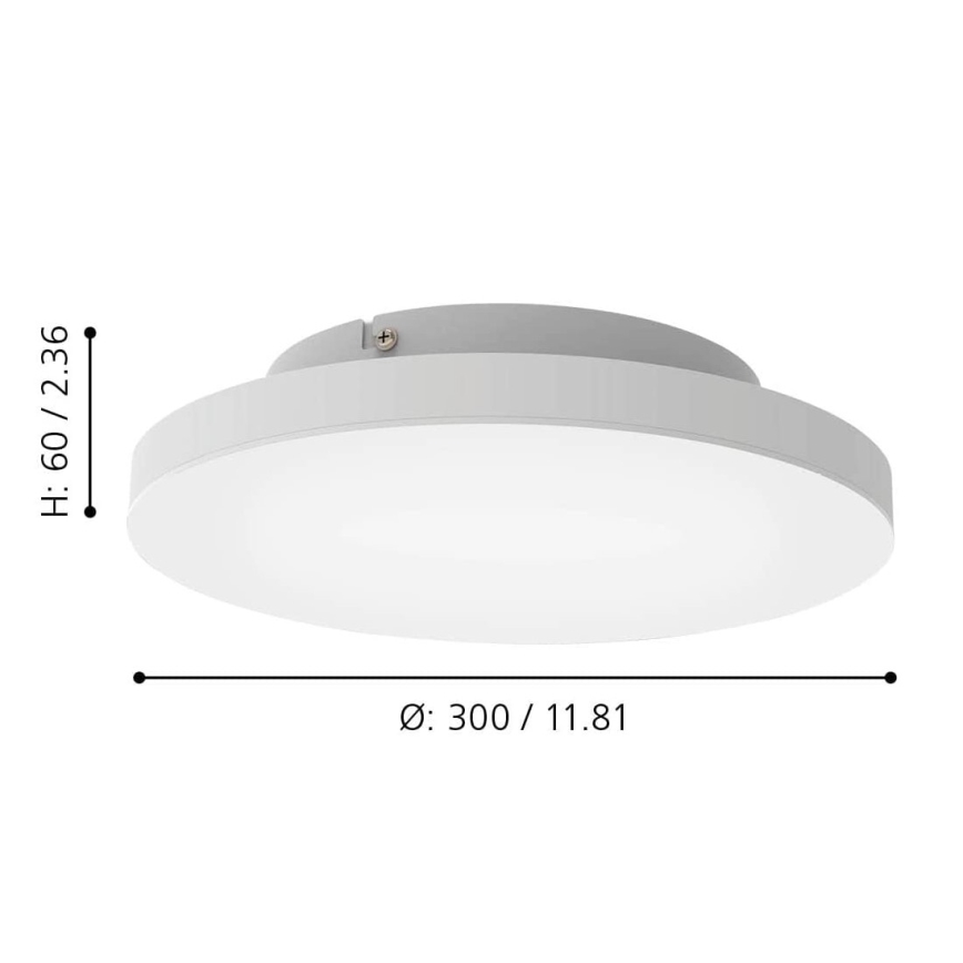 Eglo - LED RGBW Reguliuojamas lubinis šviestuvas LED/15,7W/230V ZigBee