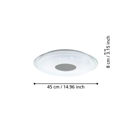 Eglo - LED Reguliuojamas lubinis šviestuvas LED/19,2W/230V ZigBee