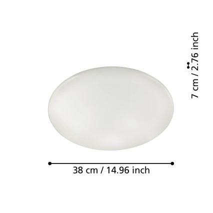 Eglo - LED Reguliuojamas lubinis šviestuvas LED/19,2W/230V ZigBee