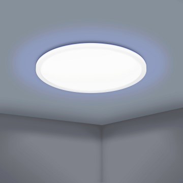 Eglo 900086 - LED RGBW Reguliuojamas lubinis šviestuvas ROVITO-Z LED/14,6W/230V 2700-6500K diametras 29,5 cm balta