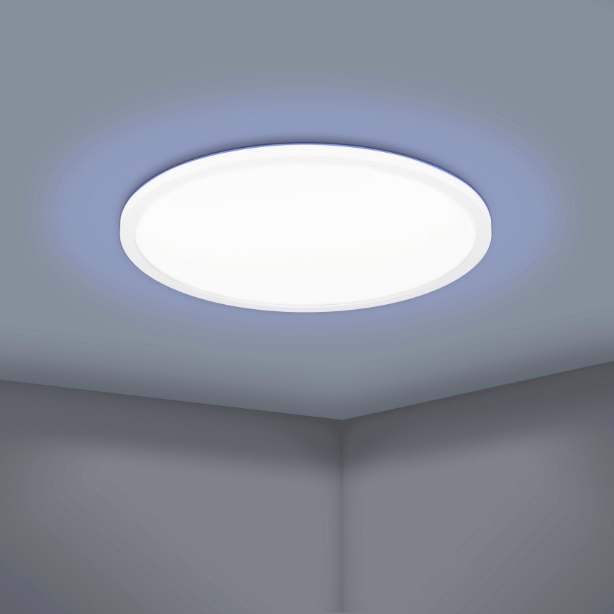 Eglo 900086 - LED RGBW Reguliuojamas lubinis šviestuvas ROVITO-Z LED/14,6W/230V 2700-6500K diametras 29,5 cm balta