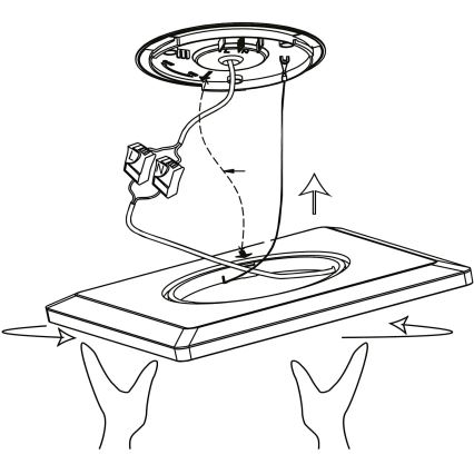 Eglo 900093 - LEDRGBW dimeriuojamas lubinis šviestuvas ROVITO-ZLED/14,6W/230V juodas