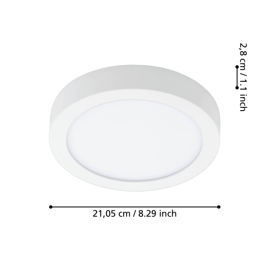 Eglo - reguliuojamas vonios kambario lubų LED šviestuvas LED/16,5W/230V 2700-6500K IP44 ZigBee skersmuo 21 cm