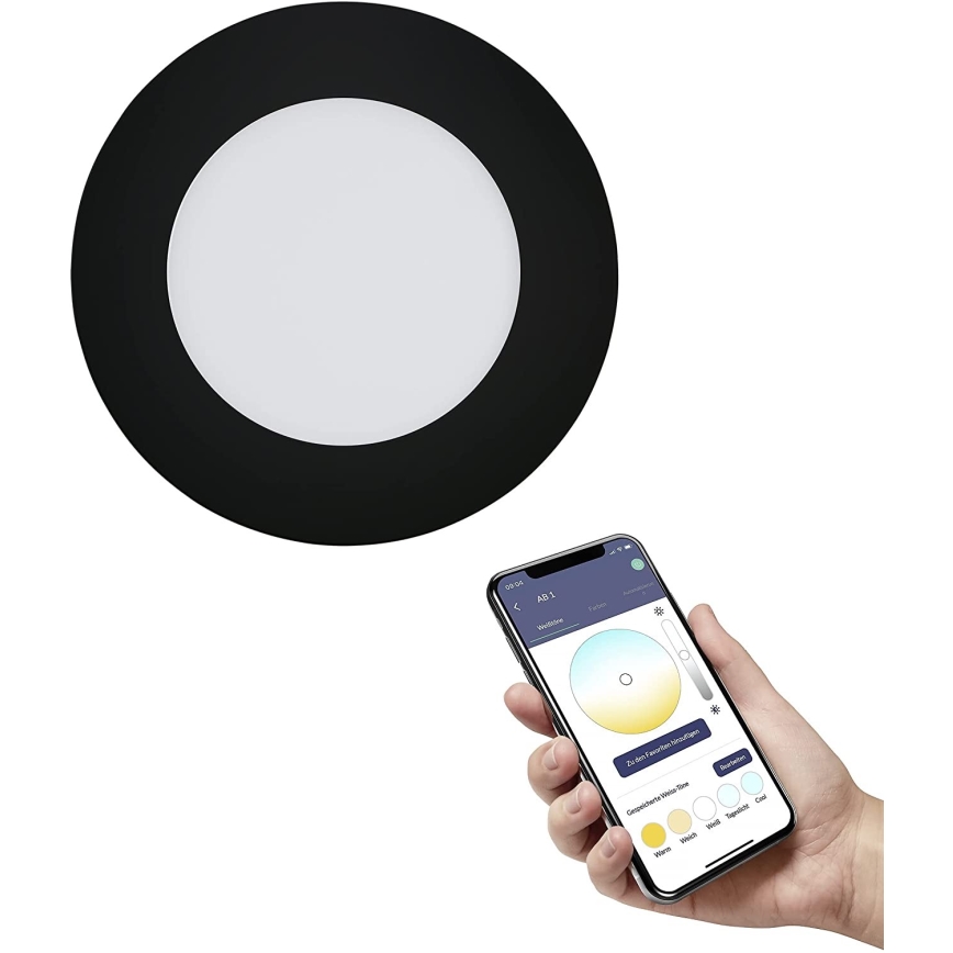 Eglo - LED Reguliuojamas vonios įleidžiamas šviestuvas LED/5,4W/230V IP44 ZigBee