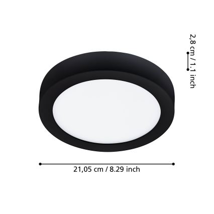 Eglo - LED Reguliuojamas vonios šviestuvas LED/16,5W/230V IP44 ZigBee