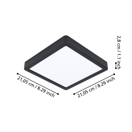 Eglo - LED reguliuojamas vonios kambario lubų šviestuvas LED/16,5W/230V IP44 ZigBee