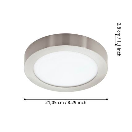 Eglo - LED Reguliuojamas vonios lubinis šviestuvas LED/16,5W/230V IP44 ZigBee