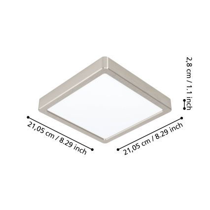 Eglo - LED Reguliuojamas vonios šviestuvas FUEVA-Z  LED/16,5W/230V IP44 ZigBee