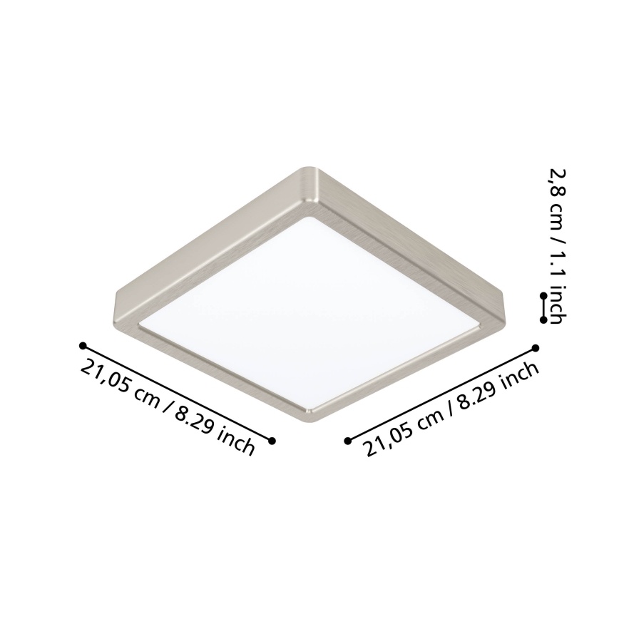 Eglo - LED Reguliuojamas vonios šviestuvas FUEVA-Z  LED/16,5W/230V IP44 ZigBee