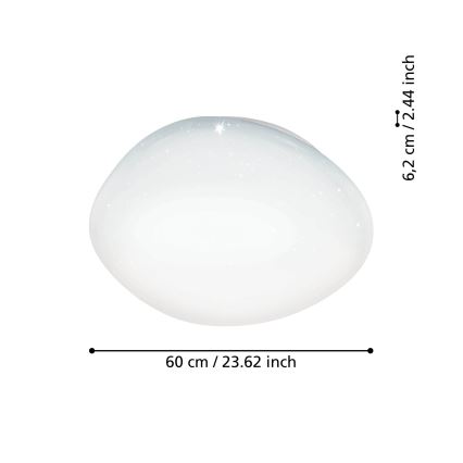 Eglo - LED RGBW Reguliuojamas lubinis šviestuvas LED/33W/230V ZigBee