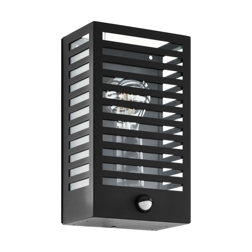 Eglo - Lauko sieninis šviestuvas su jutikliu 1xE27/60W/230V IP44